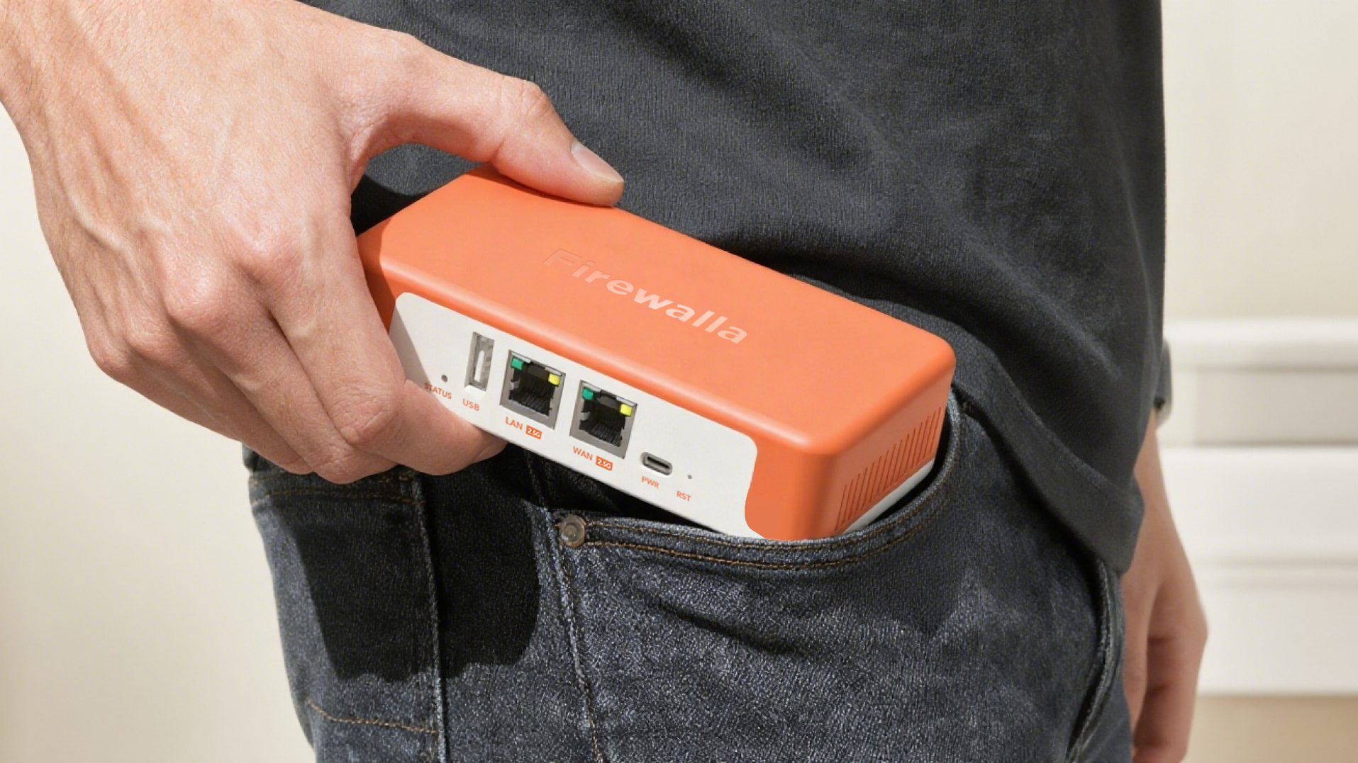Firevilla Router Firewalla Orange: (2 Gbps) Multi-Gigabit Cyber Security Firewall with ...