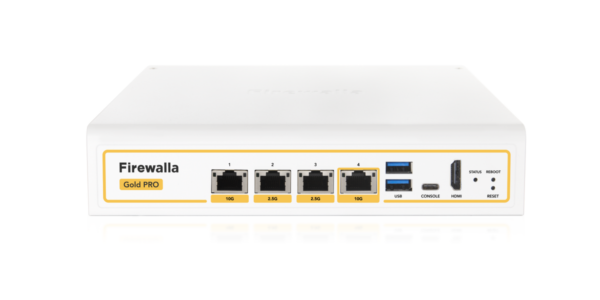 Firewalla Gold Pro: 10G Cyber Security Firewall & Router Protecting Yo ...