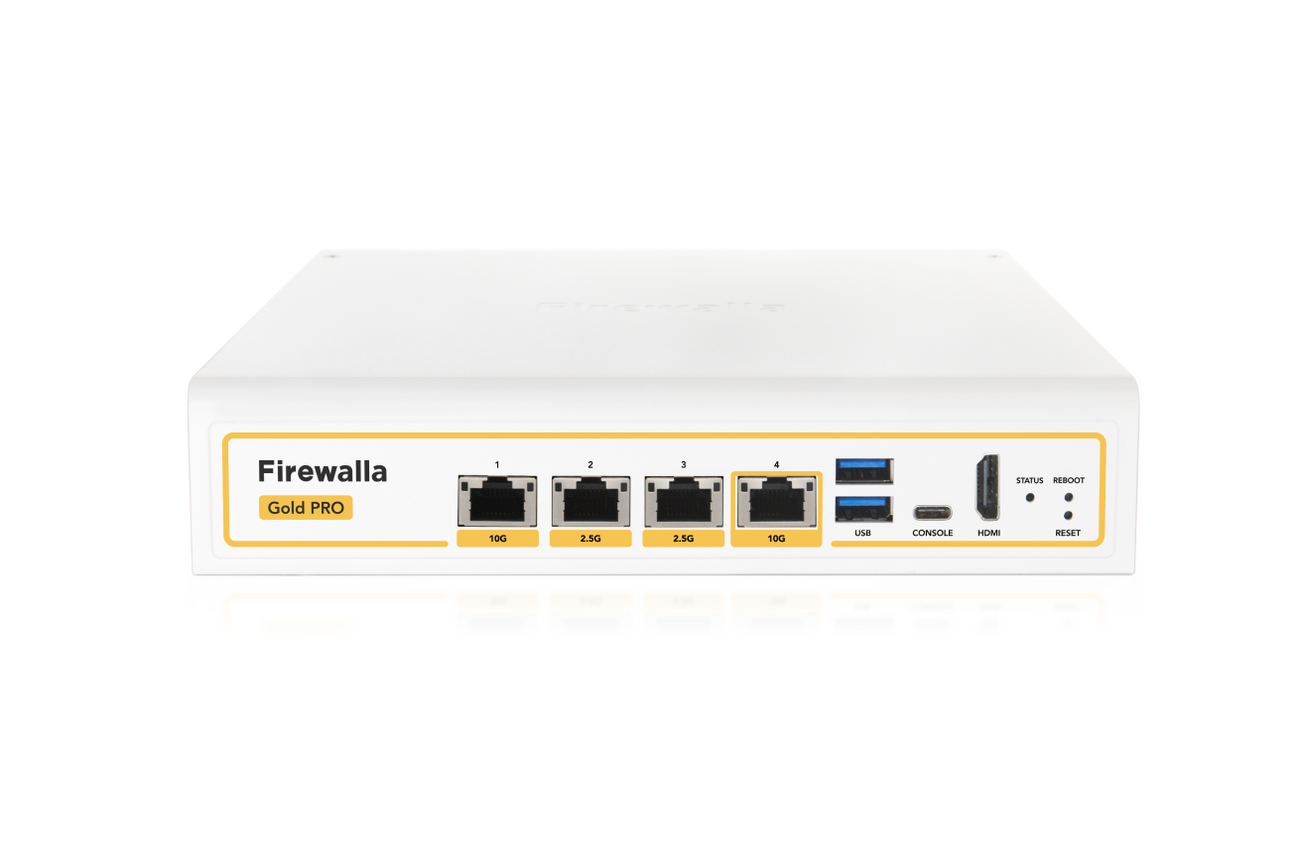 Firewalla Gold Pro: 10G Cyber Security Firewall & Router Protecting Yo ...